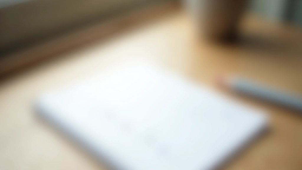 Habit tracking calendar with marked days, minimal desk setup